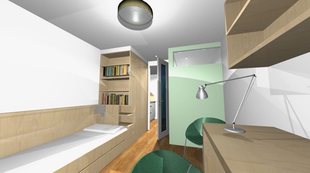 Rendering eines Zimmers