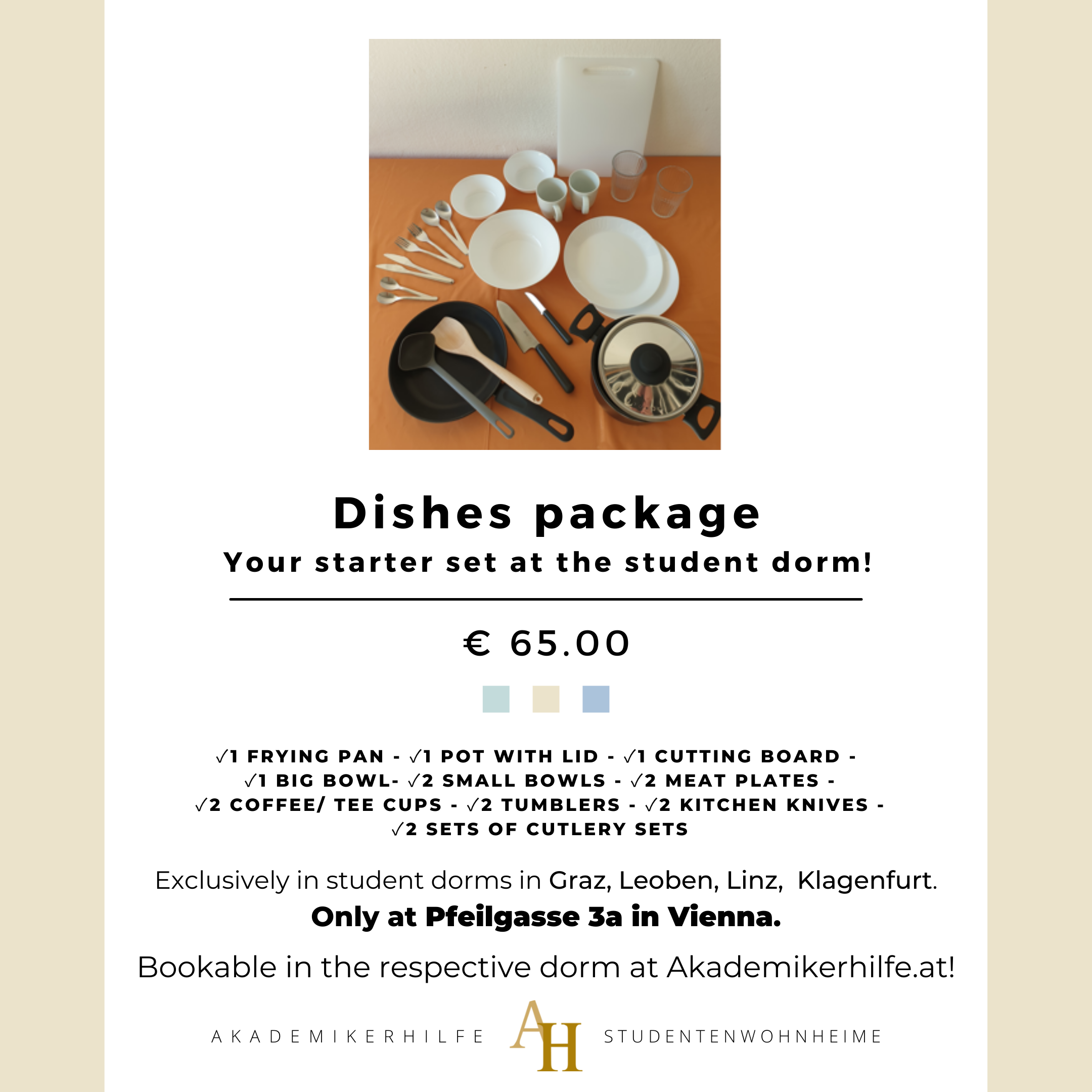 Dishes set flyer