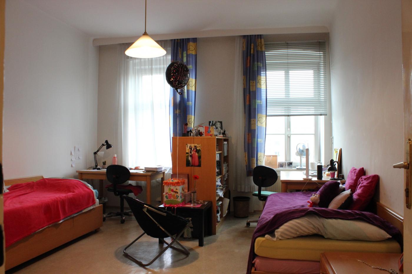 Ansicht auf ein Doppelzimmer im Mediatrix-Heim. (c) Akademikerhilfe Studentenunterstützungsverein