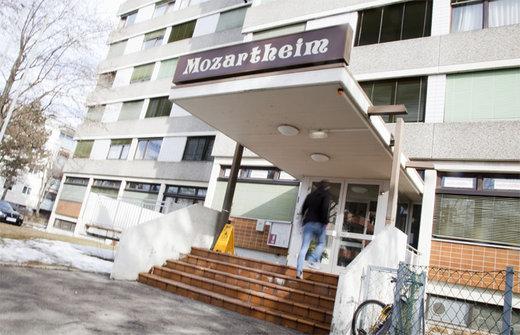 Blick auf das Haus Mozartstraße 61