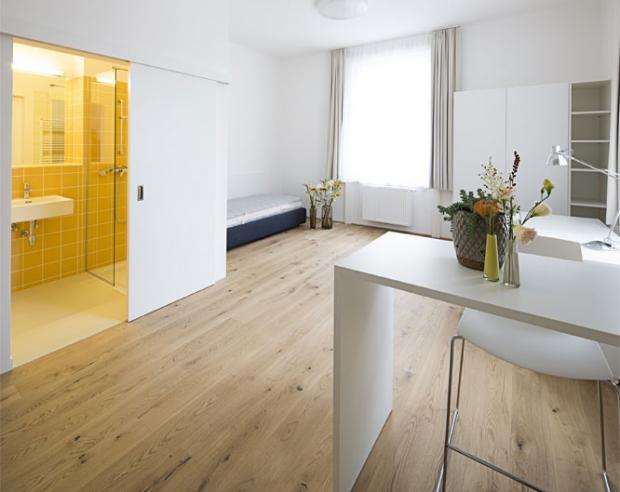Blick auf Zimmer 