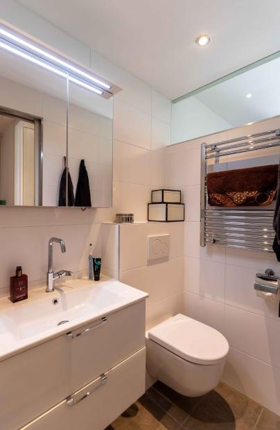 Blick auf Badezimmer