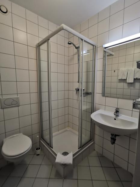 Blick auf Badezimmer