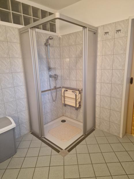 Shower in a bathroom
